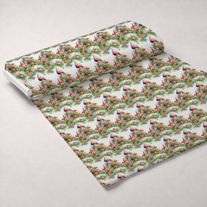 Toadstool Village Pattern 6 Minky Fabric