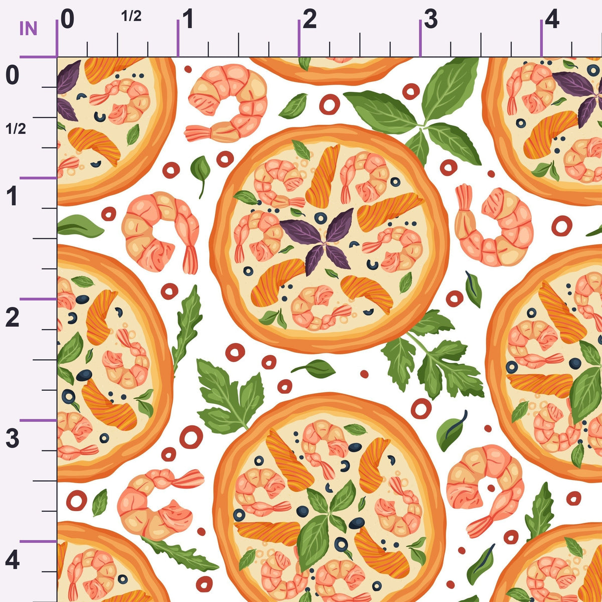 Trattoria Toppings Pattern 1 Minky Fabric
