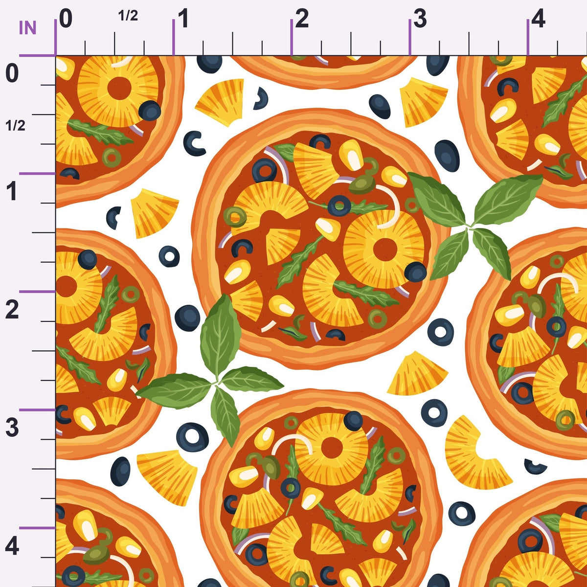 Trattoria Toppings Pattern 9 Minky Fabric