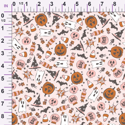 Trendy Pastel Halloween Minky Fabric