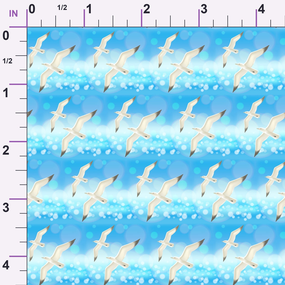 Tropical Shoreline Pattern 10 Minky Fabric