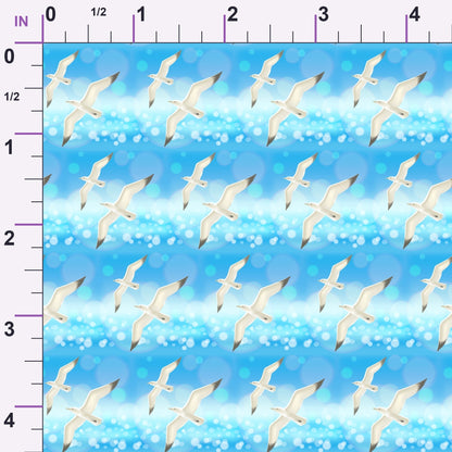 Tropical Shoreline Pattern 10 Minky Fabric