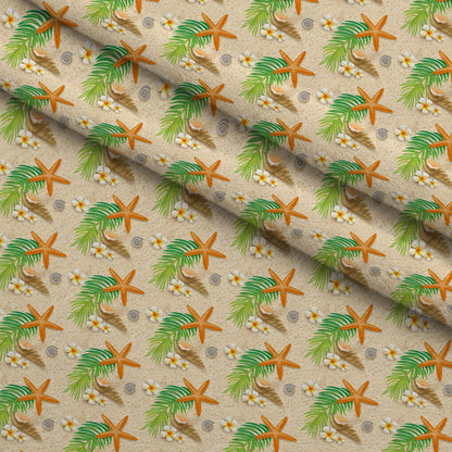 Tropical Shoreline Pattern 12 Minky Fabric