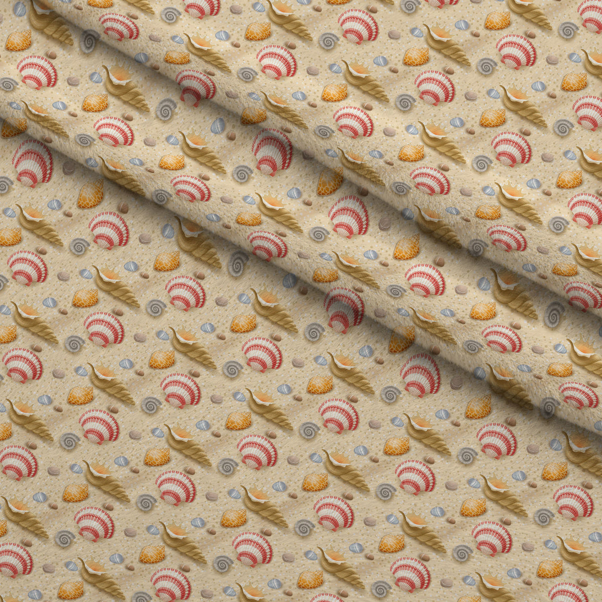 Tropical Shoreline Pattern 8 Minky Fabric