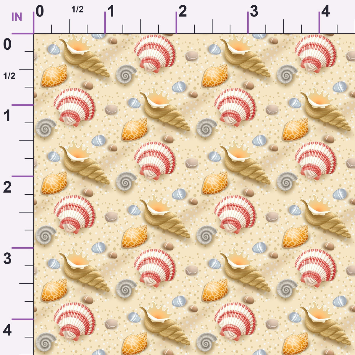 Tropical Shoreline Pattern 8 Minky Fabric