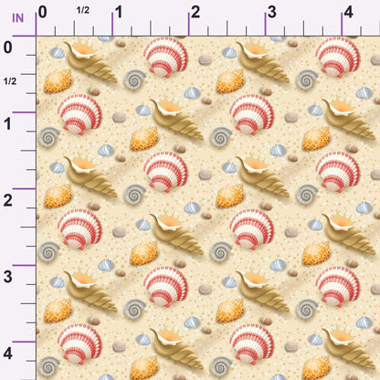 Tropical Shoreline Pattern 8 Minky Fabric
