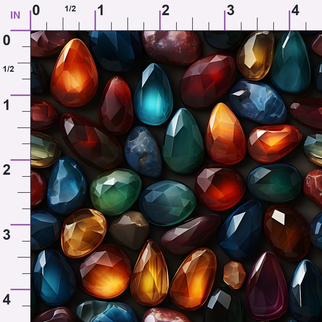 Tumbled Treasures Pattern 1 Minky Fabric