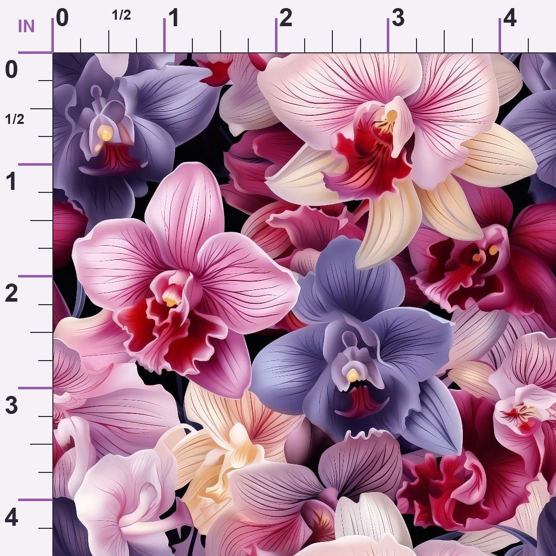 Twilight Blooms Pattern 1 Minky Fabric