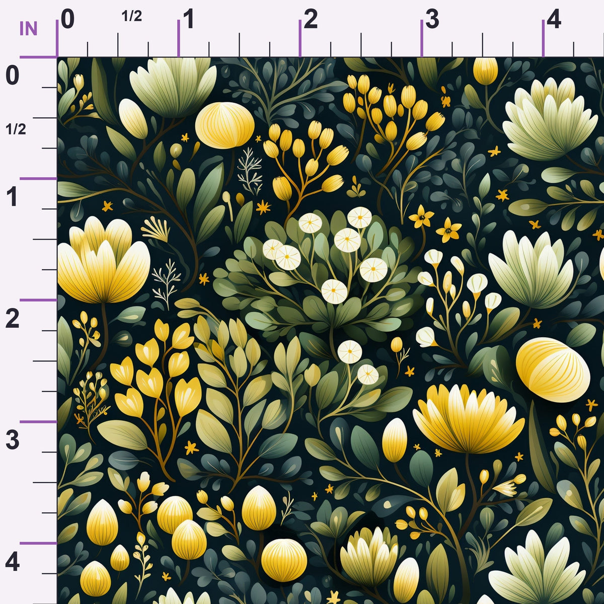 Twilight Flora Pattern 11 Minky Fabric