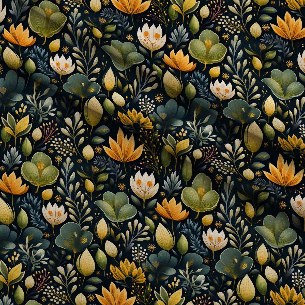 Twilight Flora Pattern 12 Minky Fabric
