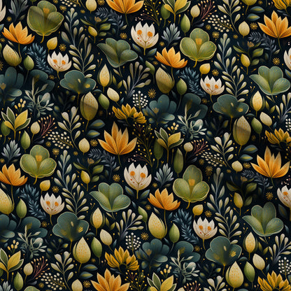 Twilight Flora Pattern 12 Minky Fabric