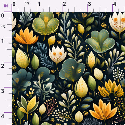 Twilight Flora Pattern 12 Minky Fabric