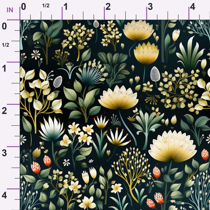 Twilight Flora Pattern 14 Minky Fabric