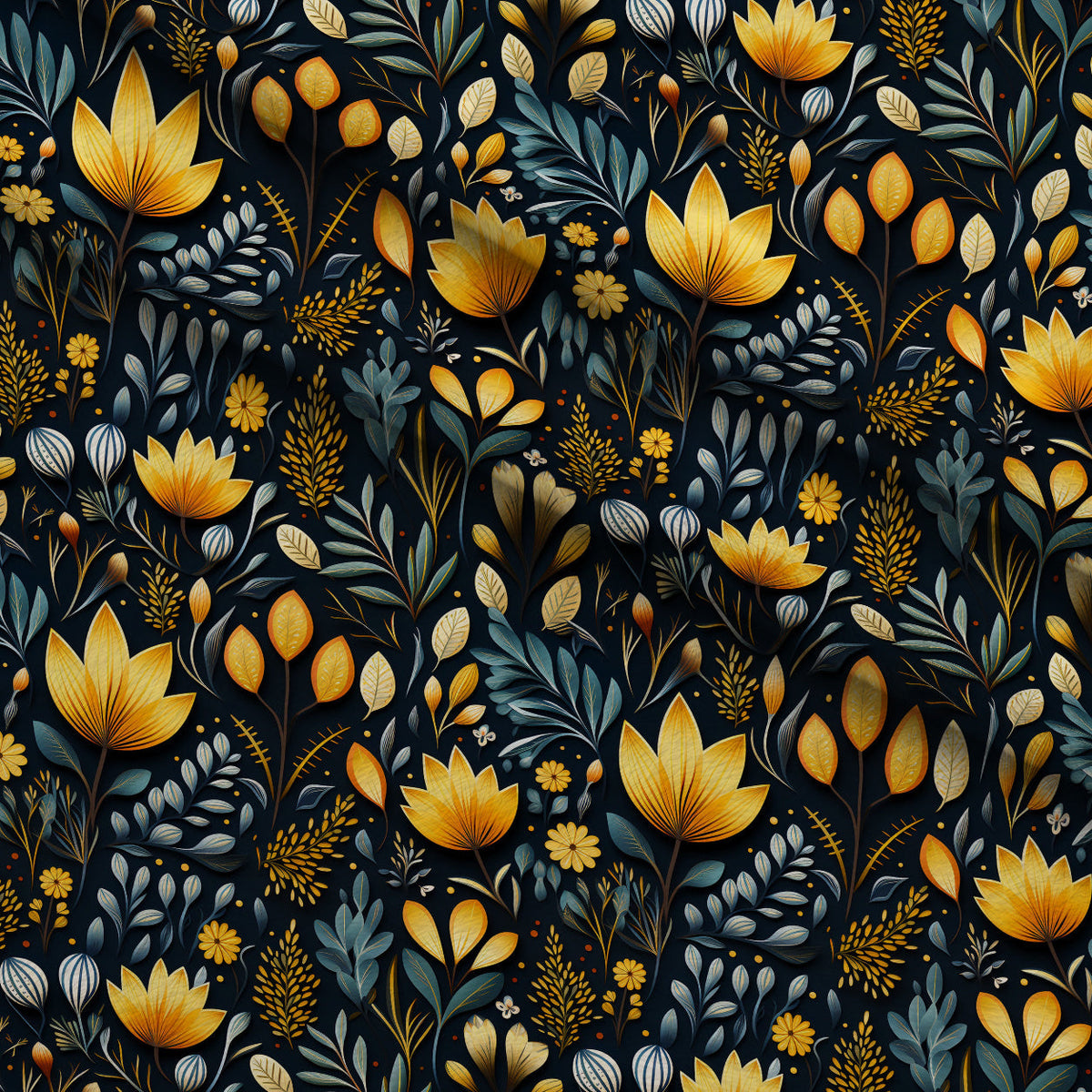 Twilight Flora Pattern 15 Minky Fabric