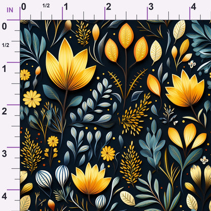 Twilight Flora Pattern 15 Minky Fabric