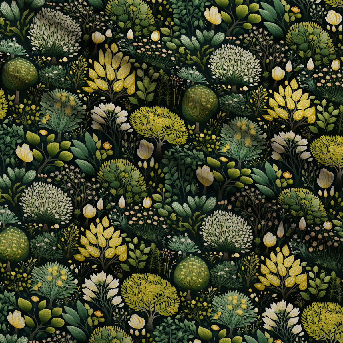Twilight Flora Pattern 2 Minky Fabric