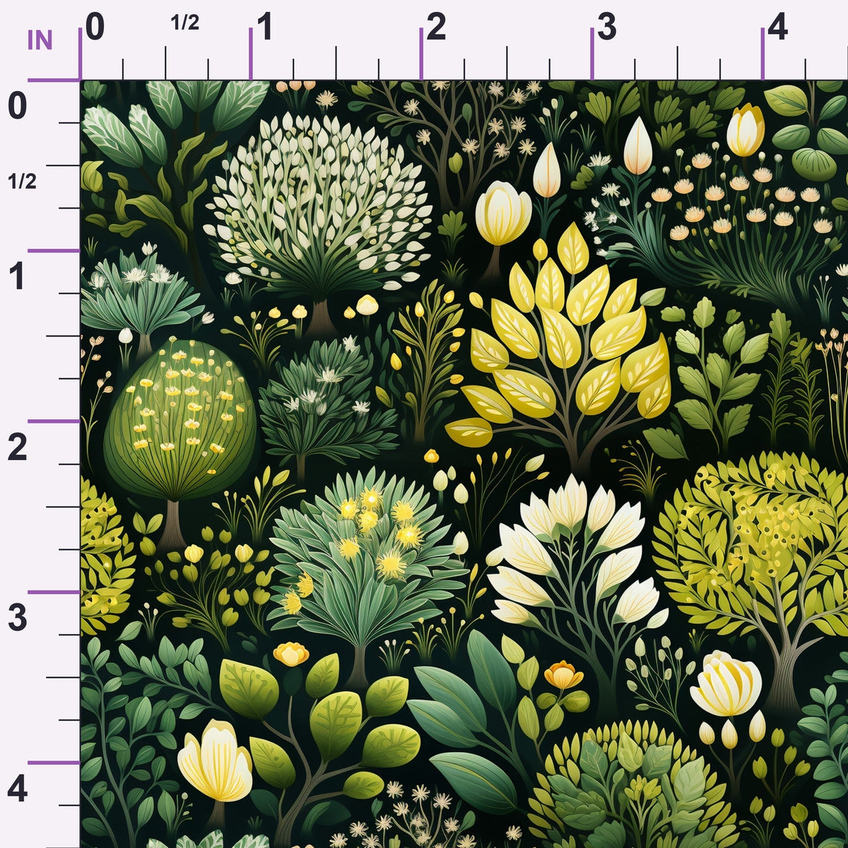 Twilight Flora Pattern 2 Minky Fabric