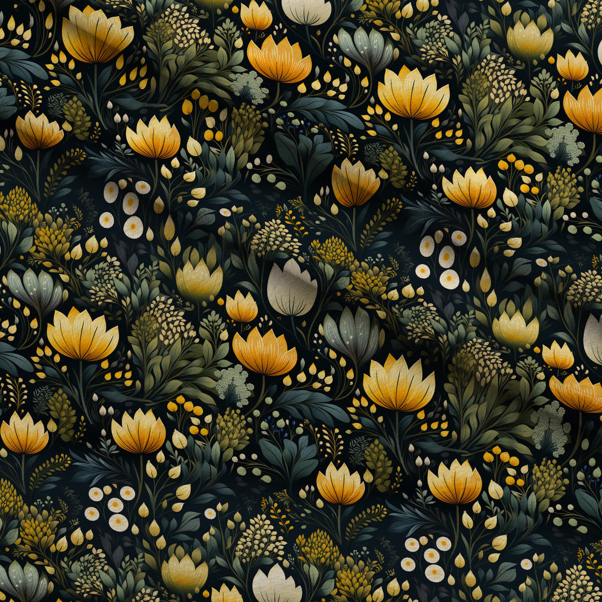Twilight Flora Pattern 4 Minky Fabric