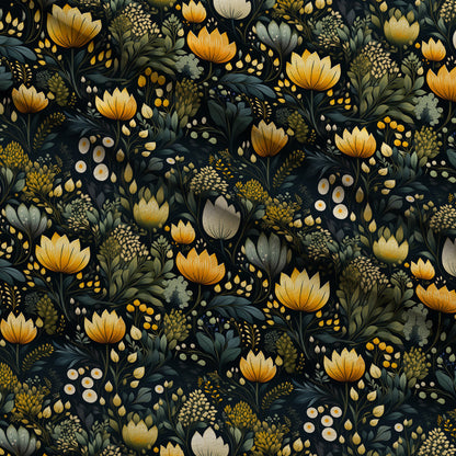 Twilight Flora Pattern 4 Minky Fabric