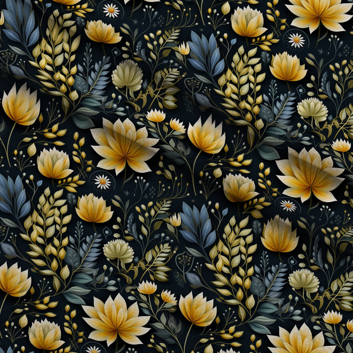 Twilight Flora Pattern 6 Minky Fabric