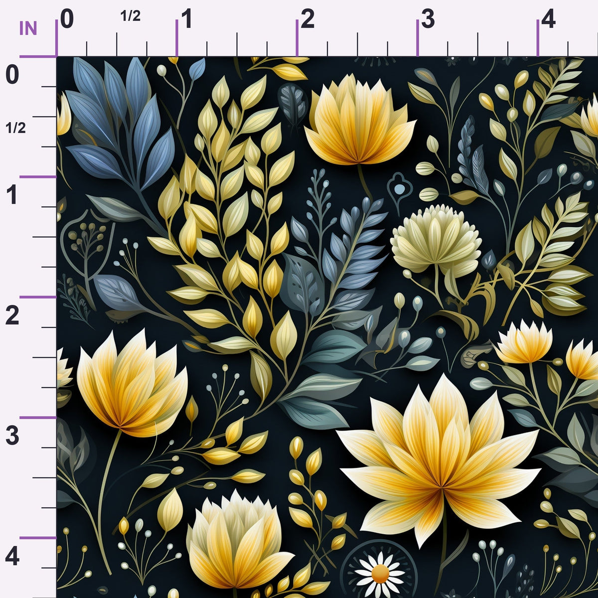 Twilight Flora Pattern 6 Minky Fabric