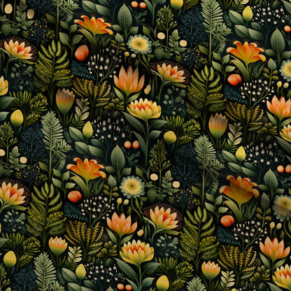 Twilight Flora Pattern 7 Minky Fabric