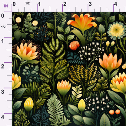 Twilight Flora Pattern 7 Minky Fabric
