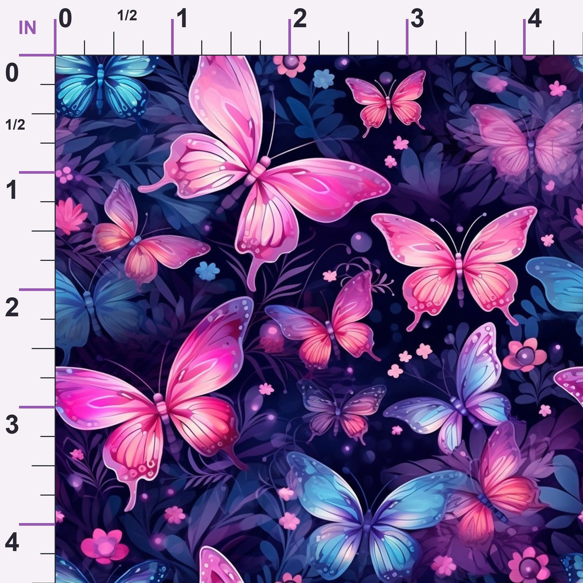 Twilight Flutter Pattern 1 Minky Fabric