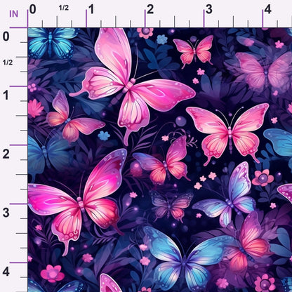 Twilight Flutter Pattern 1 Minky Fabric