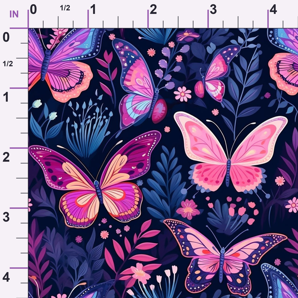 Twilight Flutter Pattern 11 Minky Fabric