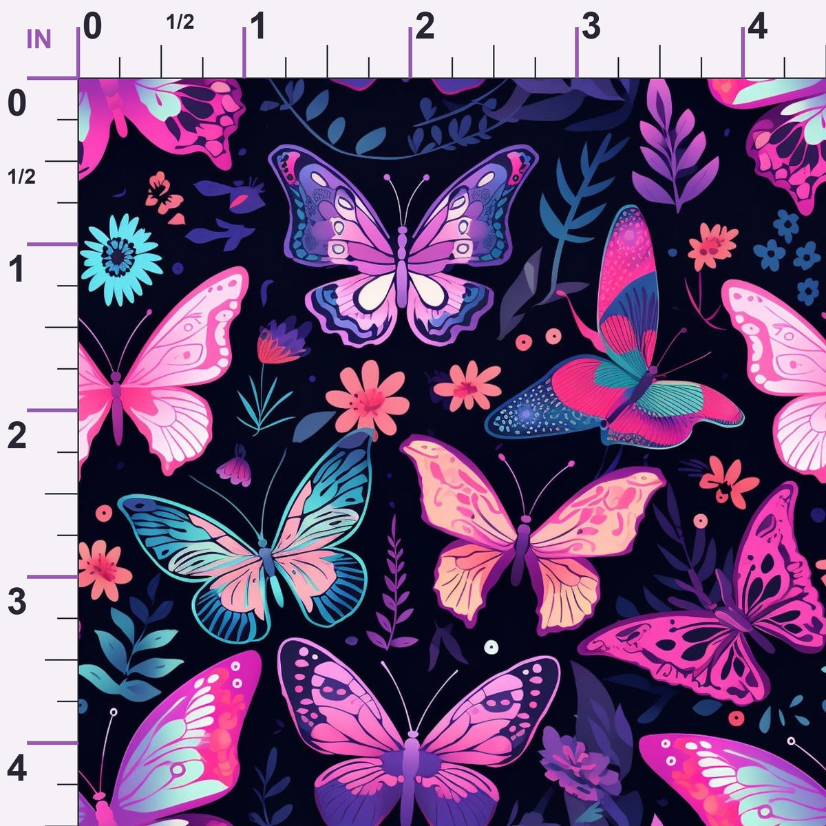 Twilight Flutter Pattern 12 Minky Fabric
