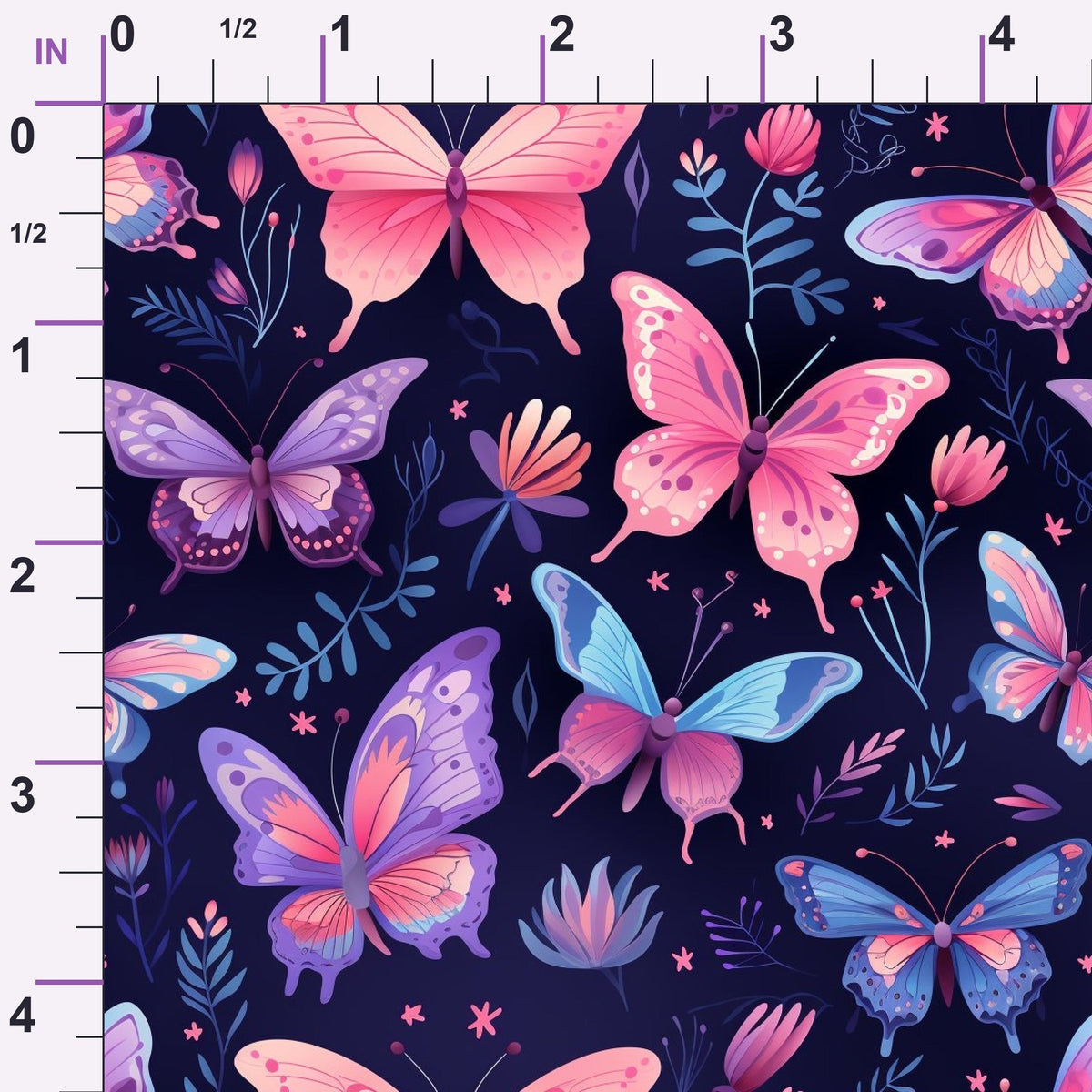 Twilight Flutter Pattern 13 Minky Fabric