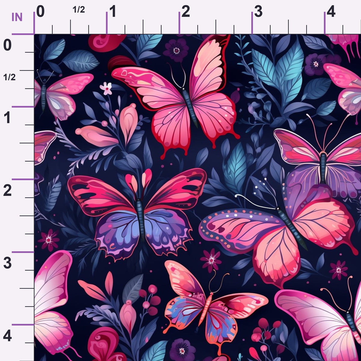 Twilight Flutter Pattern 17 Minky Fabric