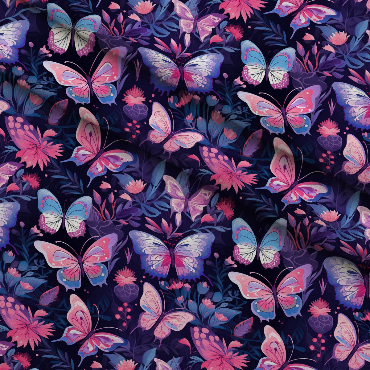 Twilight Flutter Pattern 3 Minky Fabric