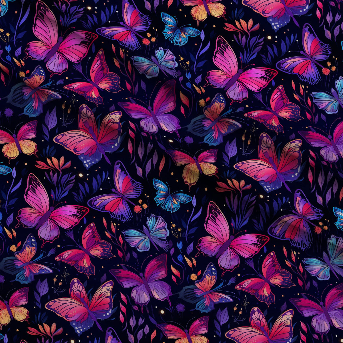 Twilight Flutter Pattern 4 Minky Fabric