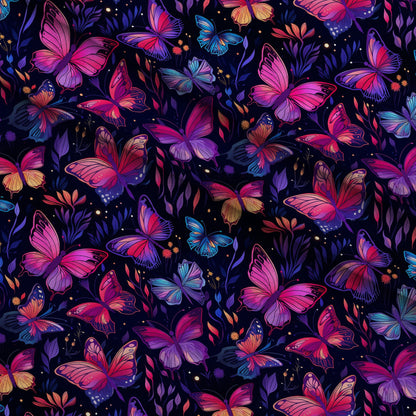 Twilight Flutter Pattern 4 Minky Fabric