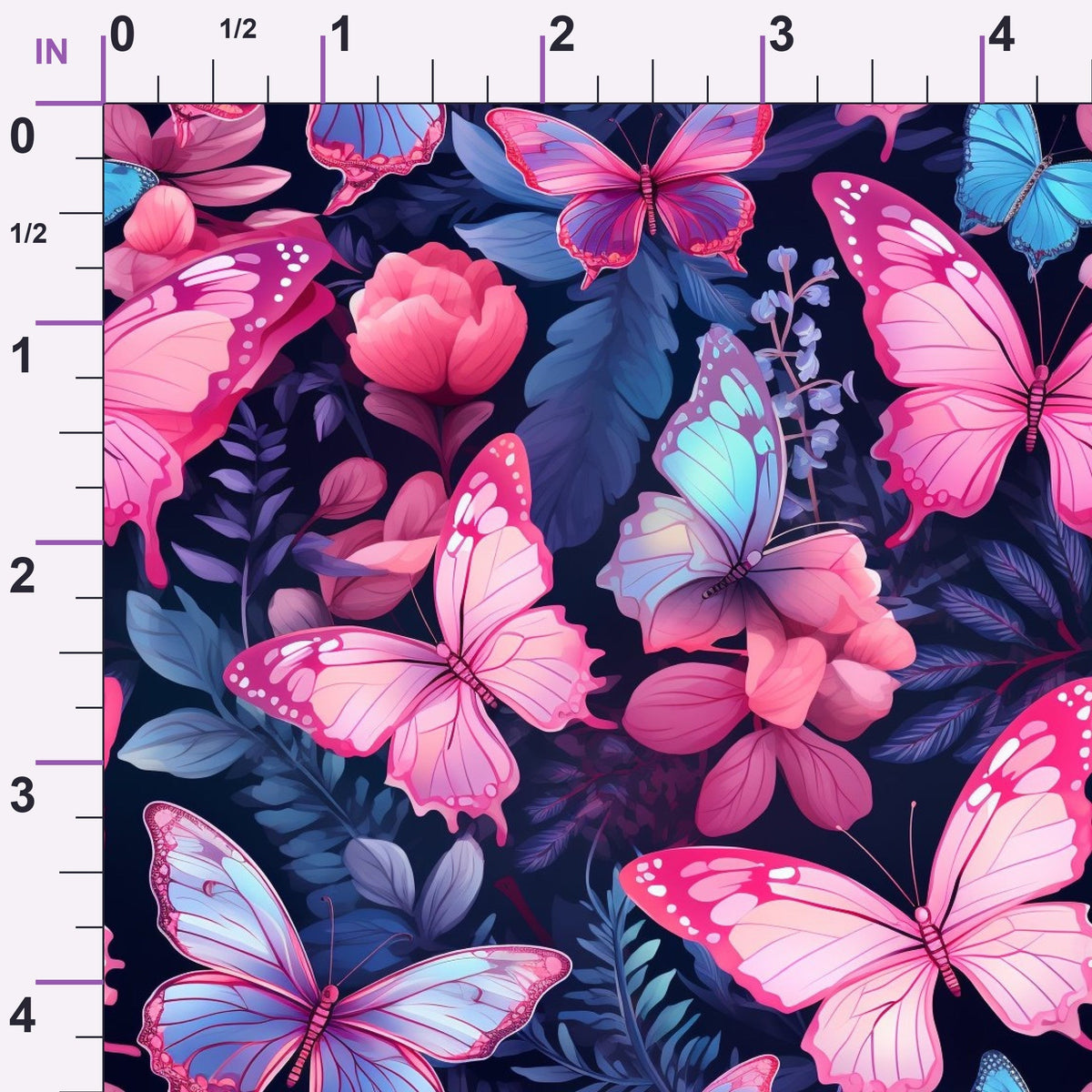 Twilight Flutter Pattern 6 Minky Fabric