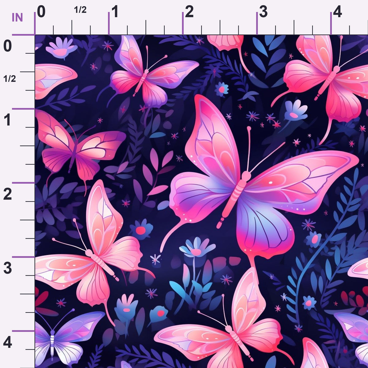 Twilight Flutter Pattern 7 Minky Fabric
