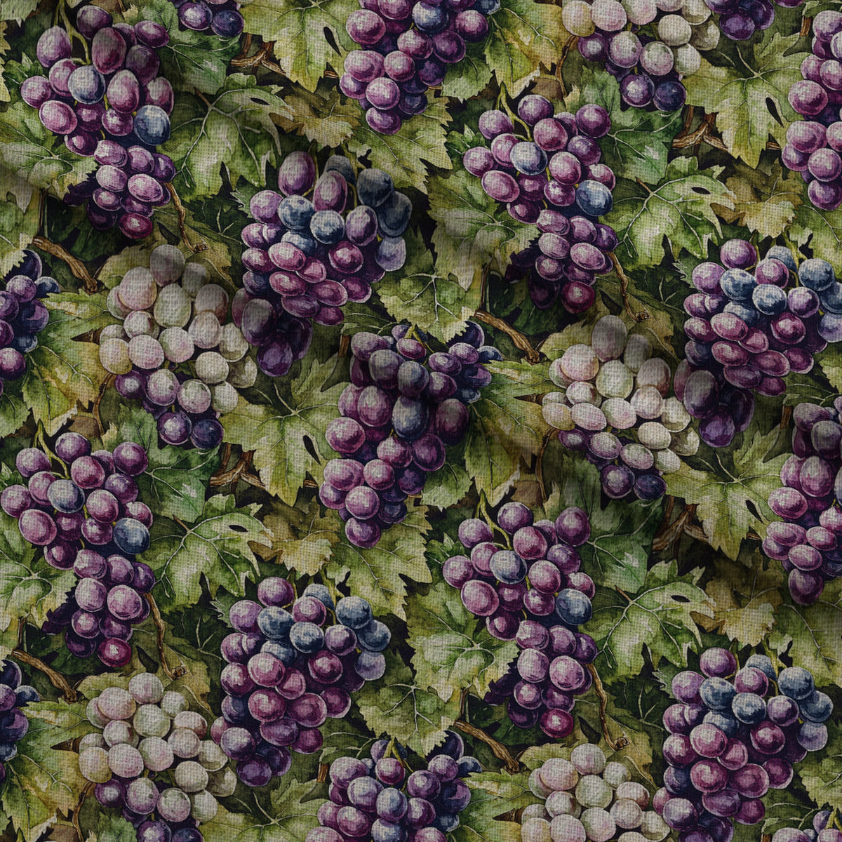 Twilight Grape Grove Pattern 1 Minky Fabric