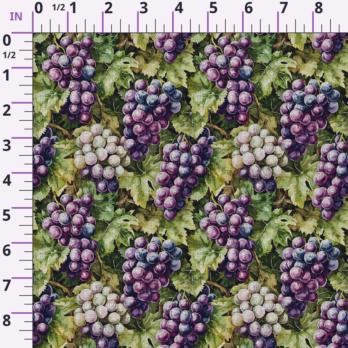 Twilight Grape Grove Pattern 1 Minky Fabric