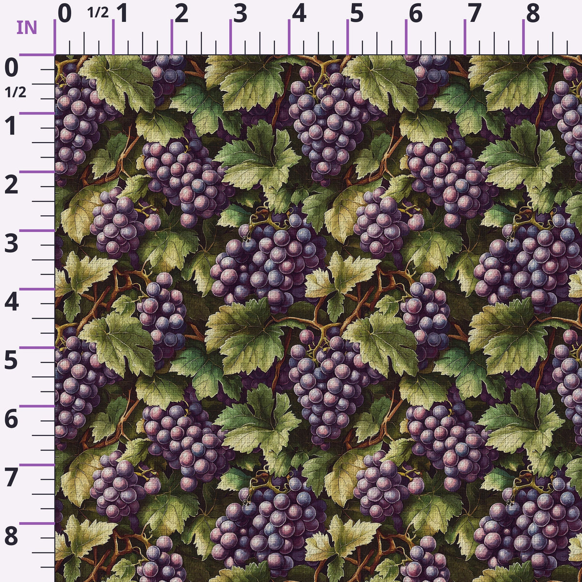 Twilight Grape Grove Pattern 3 Minky Fabric