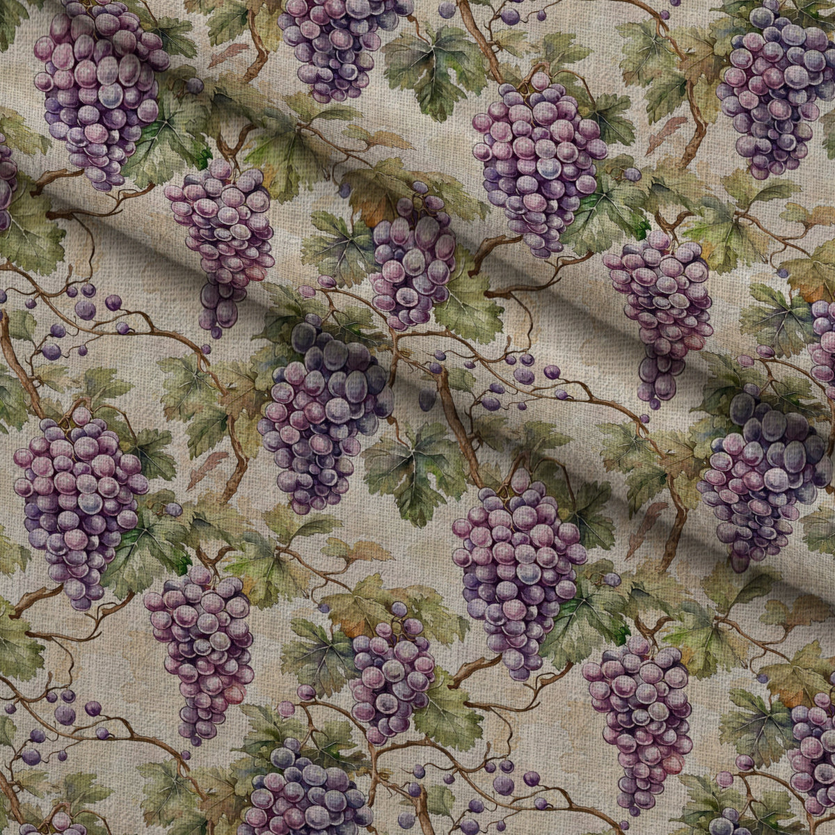 Twilight Grape Grove Pattern 4 Minky Fabric