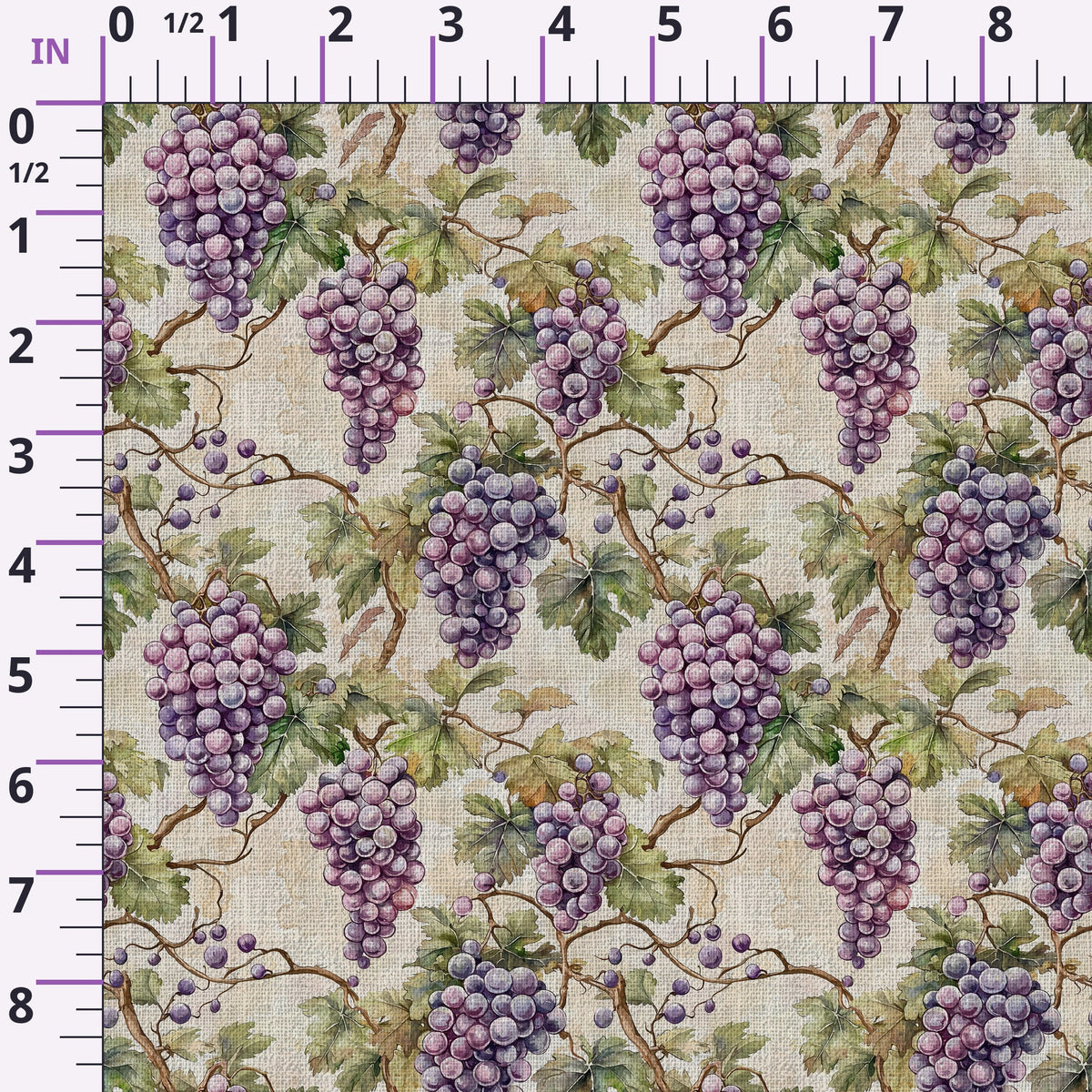 Twilight Grape Grove Pattern 4 Minky Fabric