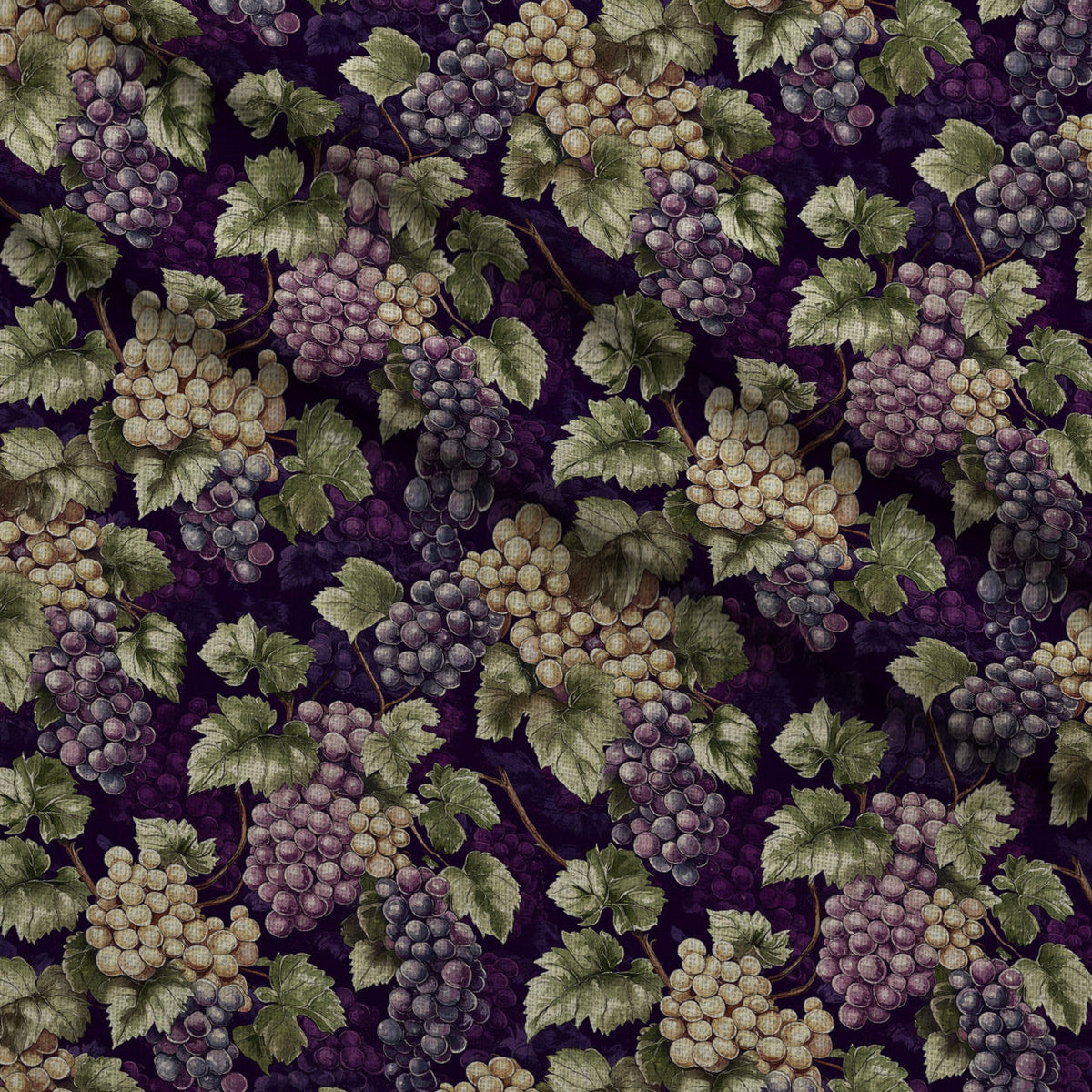 Twilight Grape Grove Pattern 7 Minky Fabric