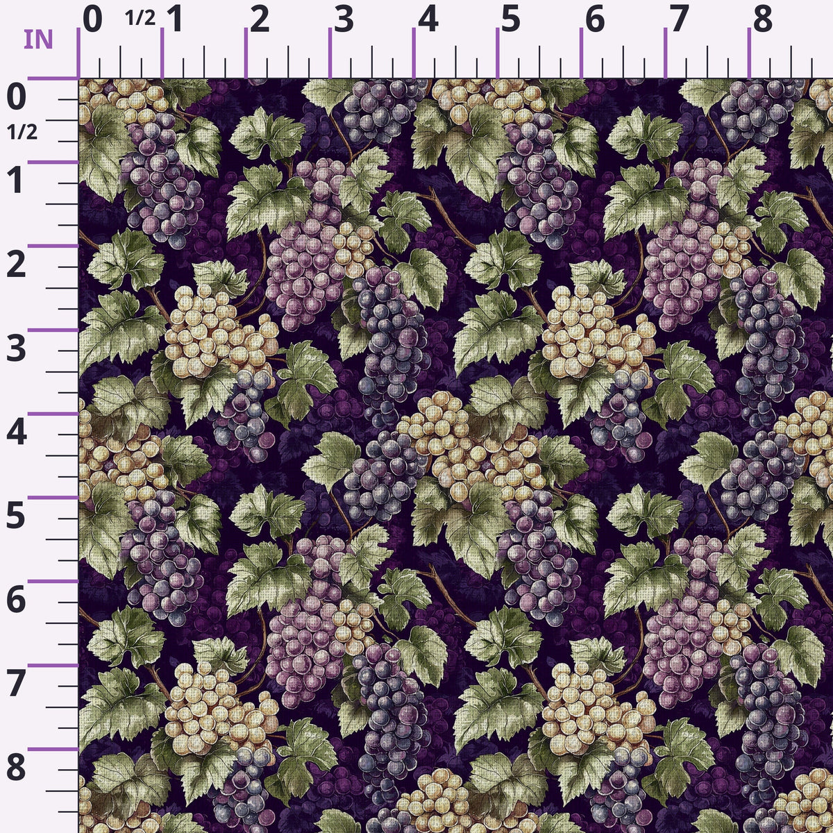 Twilight Grape Grove Pattern 7 Minky Fabric