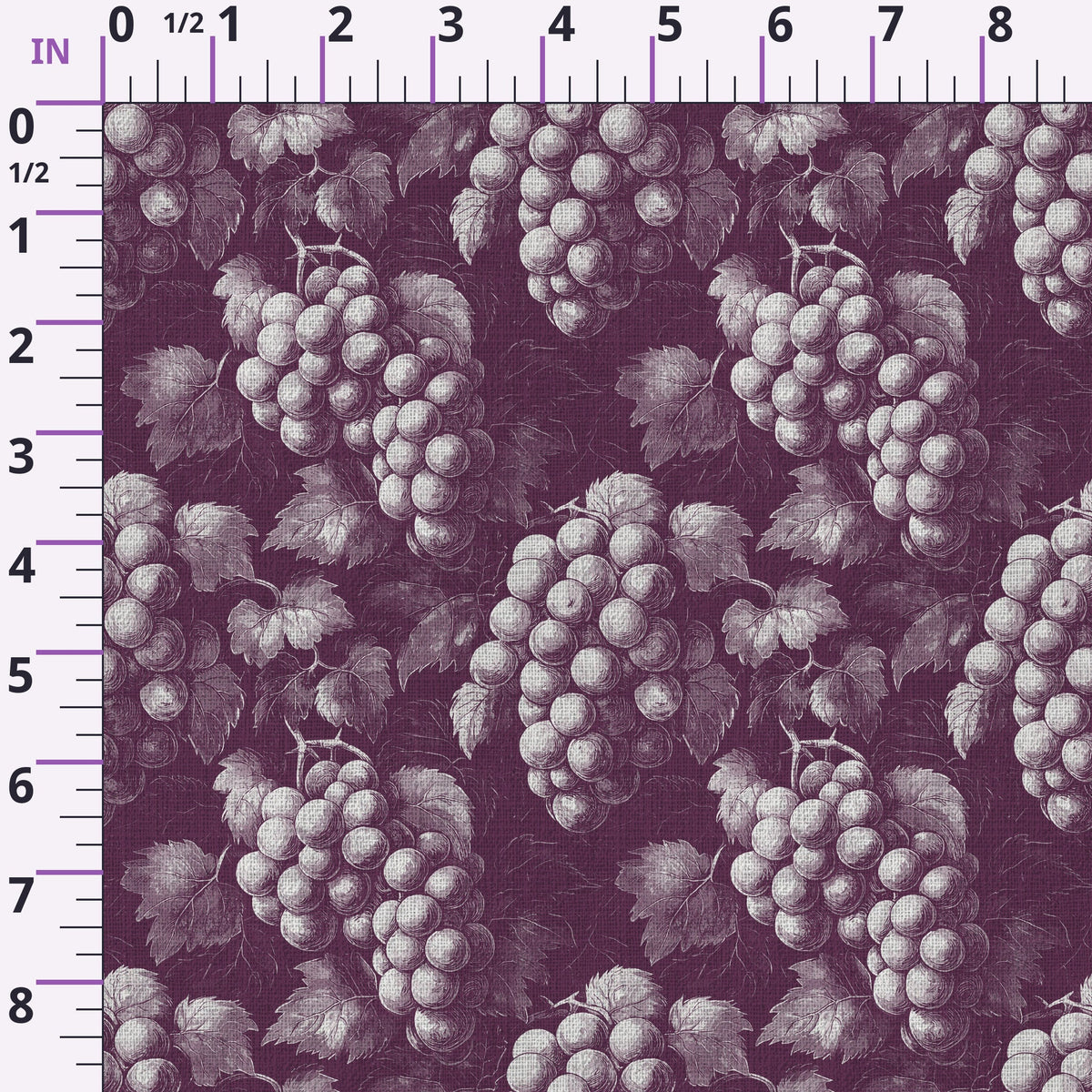 Twilight Grape Grove Pattern 9 Minky Fabric