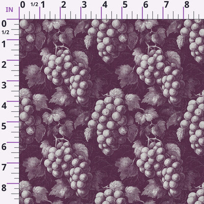 Twilight Grape Grove Pattern 9 Minky Fabric