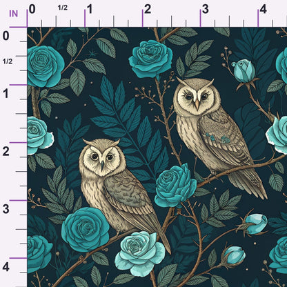 Twilight Rose Rookery Pattern 13 Minky Fabric