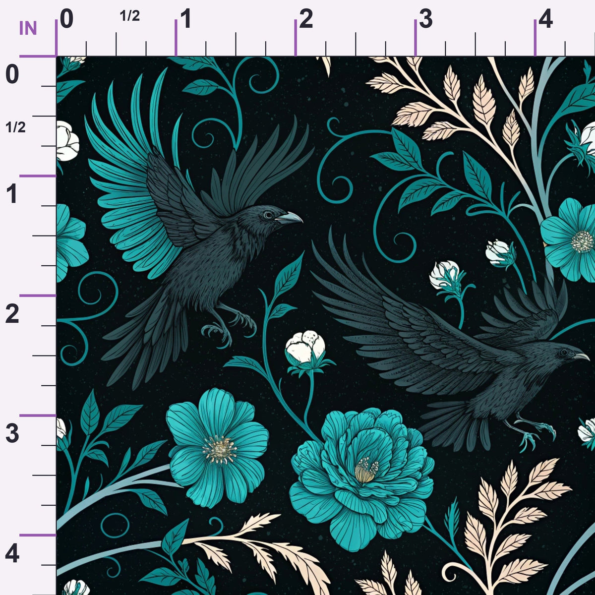 Twilight Rose Rookery Pattern 26 Minky Fabric