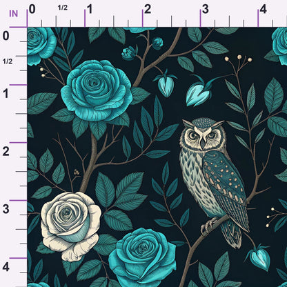 Twilight Rose Rookery Pattern 27 Minky Fabric